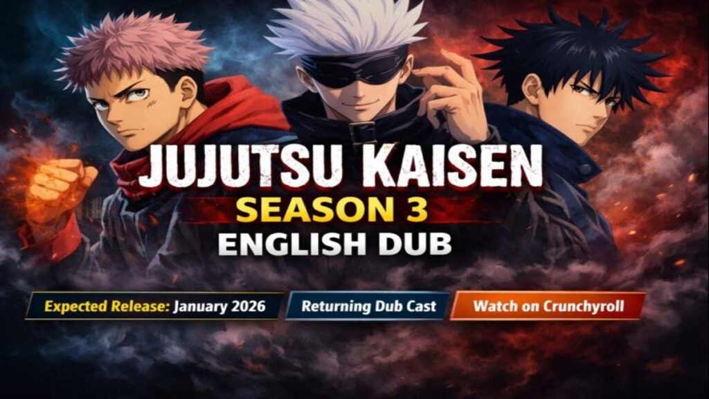 Jujutsu Kaisen Season 3 English Dub