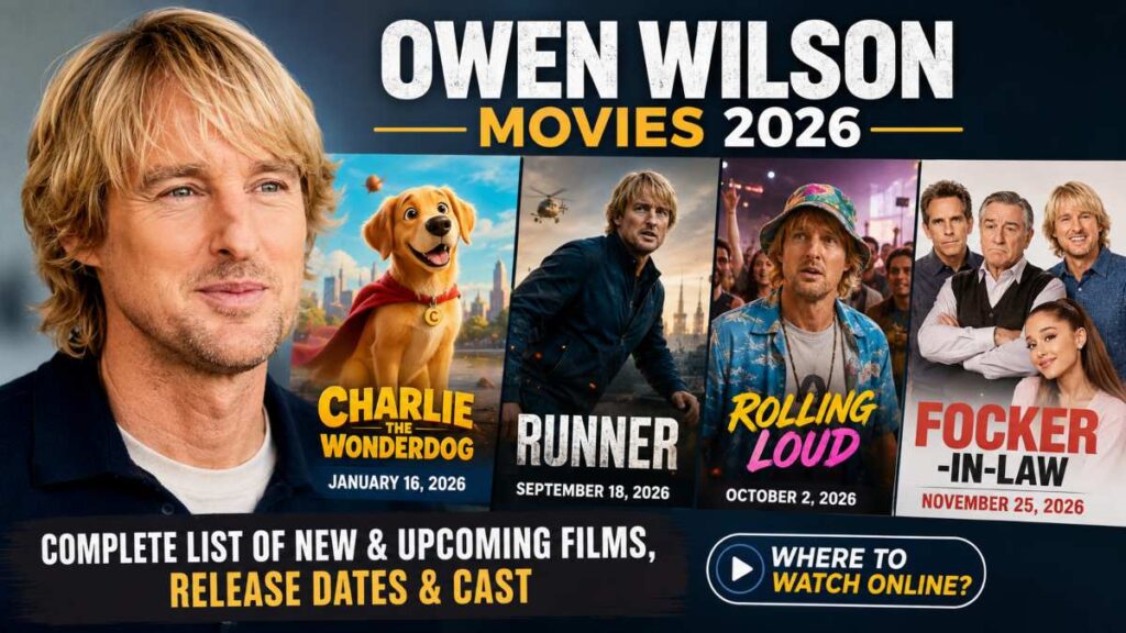 Owen Wilson Movies 2026